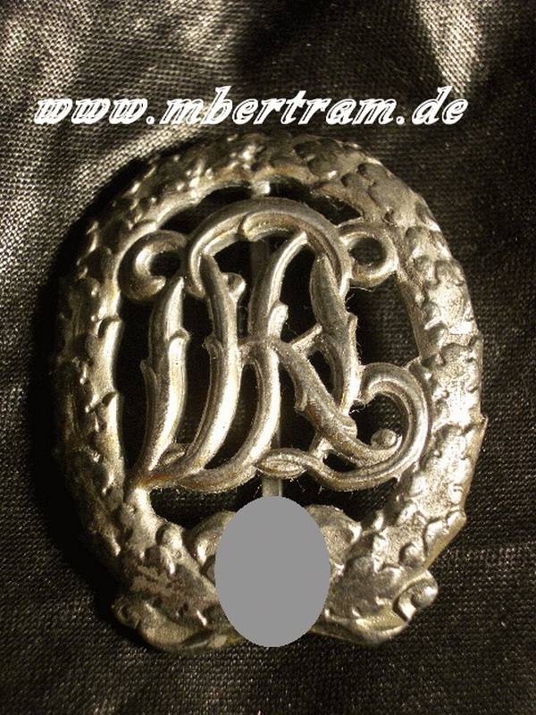REICHSSPORTABZEICHEN DRL, silber, mit HK, Hst.: Kohm
