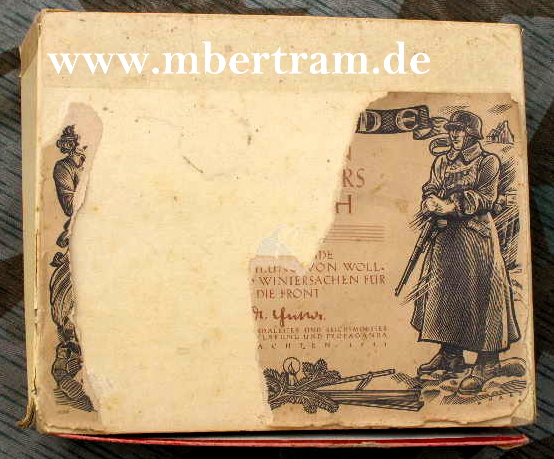 Feldpostpaket, Woll-Wintersachen für die Front, Weihn. 1941