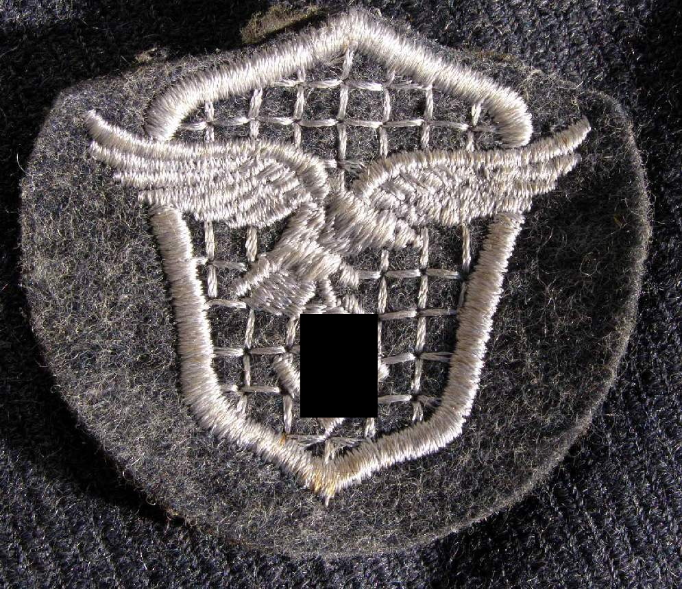 Luftwaffe Ärmelabzeichen Kraftfahrer f. blaugraue Uniform