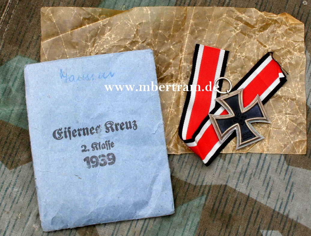 EK 2 1939, Tüte, "Klein &amp; Quetzer Idar Oberstein"
