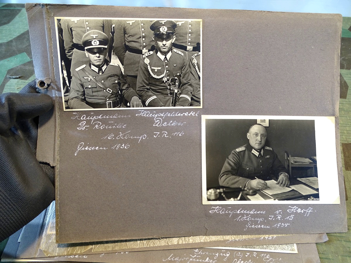 Kleiner Fotonachlass Inf.Rgt 15 und Inf.Rgt 116, Inf. Rgt 36 Giessen 1934-1937, 19 Fotos