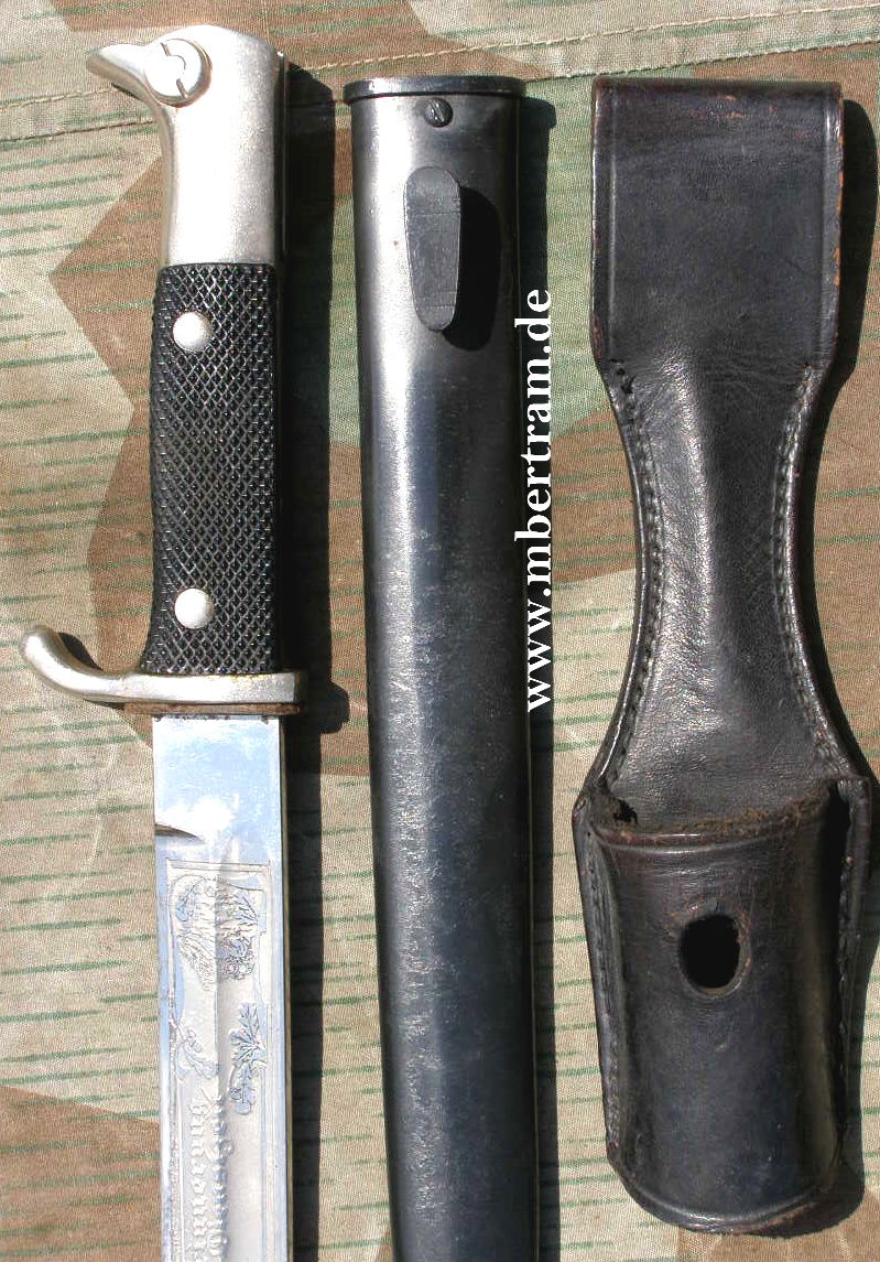 Panzer Extra Seitengewehr KS 98, Ätzung, Koppelschuh