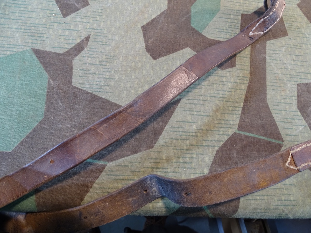 Brauner Leder Trageriemen für Steyr Mannlicher M 95 Karabiner, vereinfachte Fertigung 1916