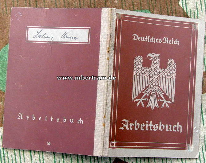 11174-11 Dokumentenkonvolut Kameradschaftsälteste Anna L. weibl. RAD