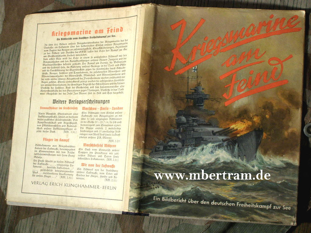 Meier, Friedrich: Kriegsmarine am Feind. Ein Bildbericht 1940