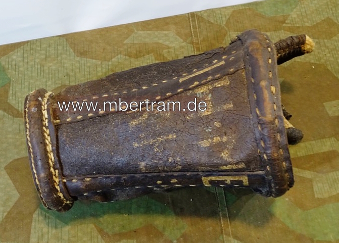 Kavallerie Leder Wassereimer um 1900 mit Beschriftung ... 8 No 20