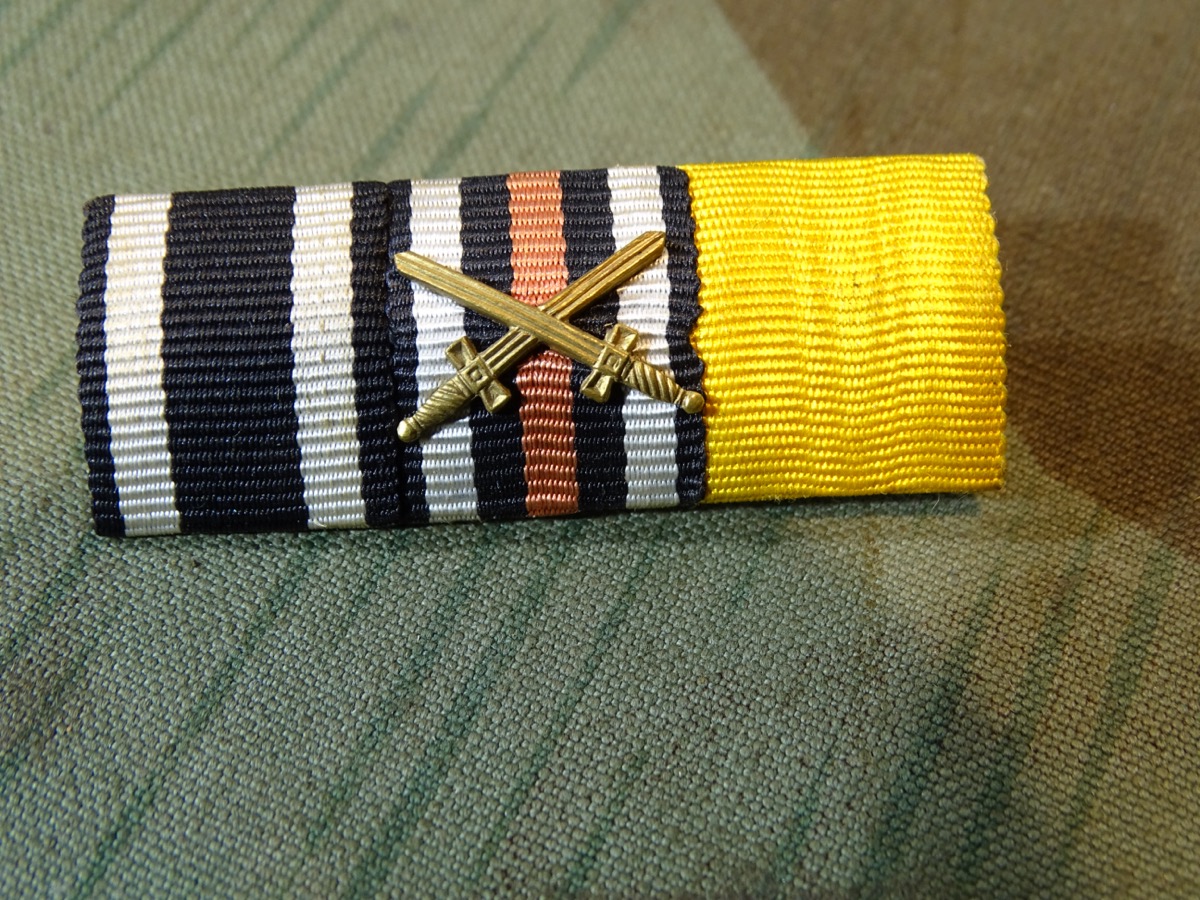 3er Bandspange EK 2 1914, Kriegsdenkmünze 1870/71, Centenaermedaille