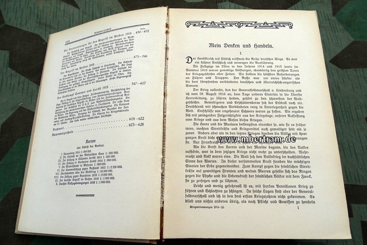 Ludendorff, Erich: Ludendorff meine Kriegserinnerungen 1914-1918