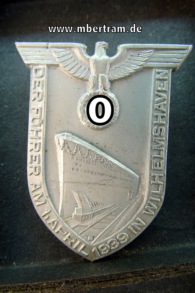 Veranstalltungsabzeichen "Der Führer am 1. April 1939 in Wilhelmshaven"
