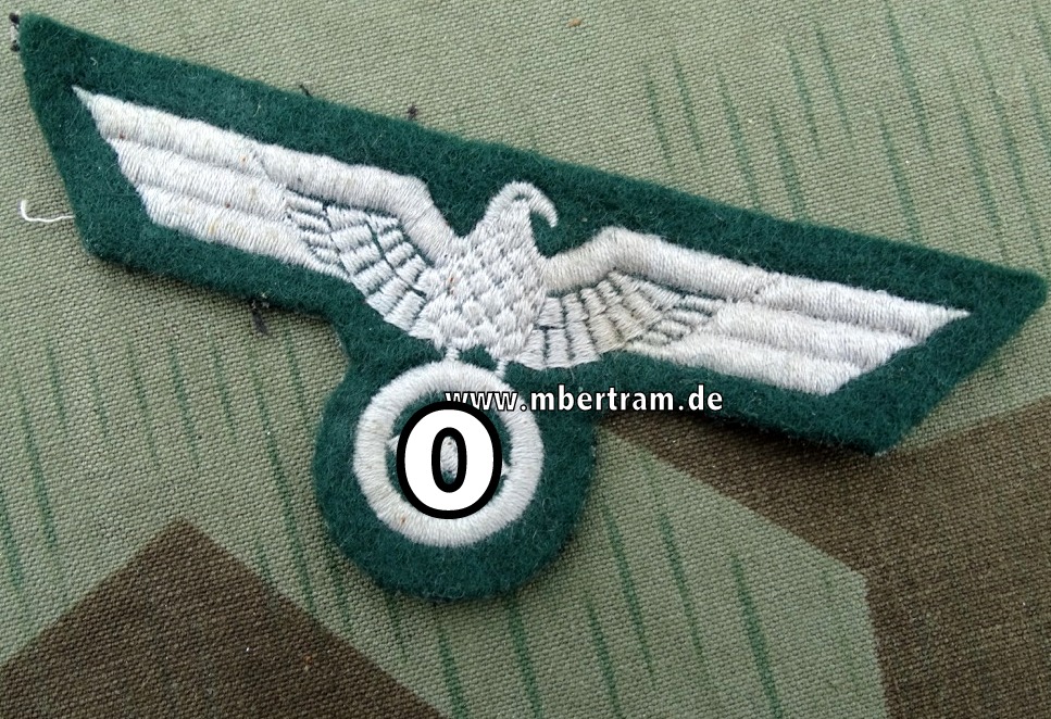 Replik: Brustadler Manschaft Heer,  gestickt