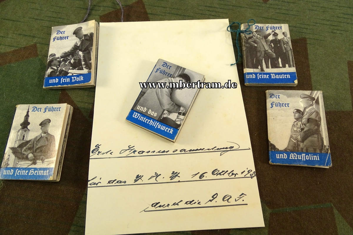 WHW - Reichsstrassensammlung Okt. 1937, Der Führer und ... 5 Heftchen