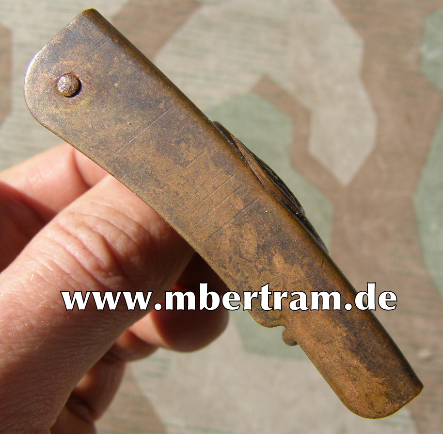 Österreich K.u.K. Koppelschloss (Ungarn) bis 1916 Messing