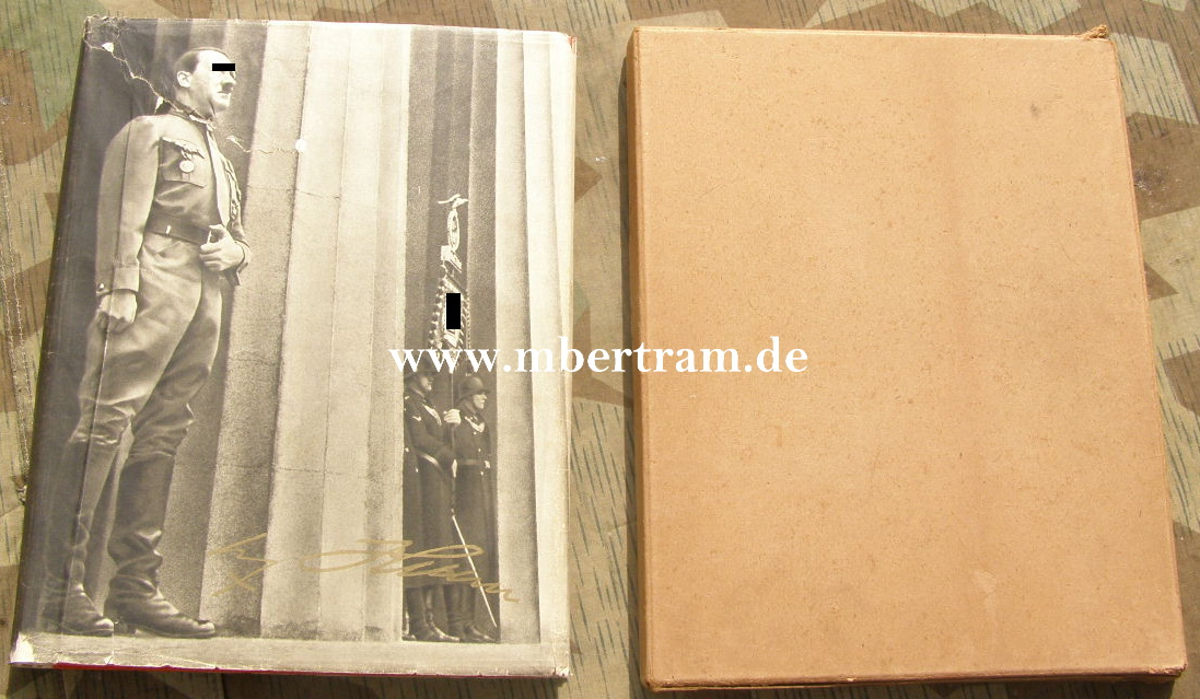 SAMMELBILDER ALBUM ADOLF HITLER, Pappschuber.