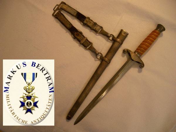 HEERES OFFIZIERSDOLCH EICKHORN MIT GEHÄNGE
