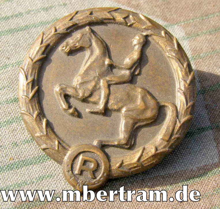 Deutsches Jugend Reiterabzeichen, 3. Reich, 1. Stufe, Bronze