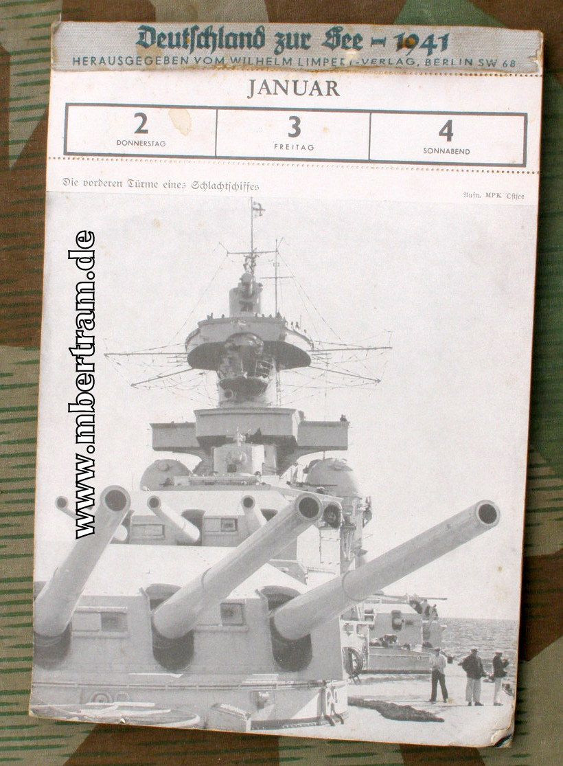 Kalender. Deutschland zur See 1941, Propaganda Bilder