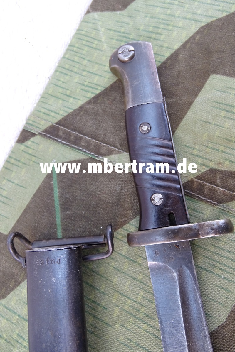 17637-2 Israel Nachkriegs Umbau, Wehrmachts Seitengewehr SG 84/98, Hst. "44 asw"