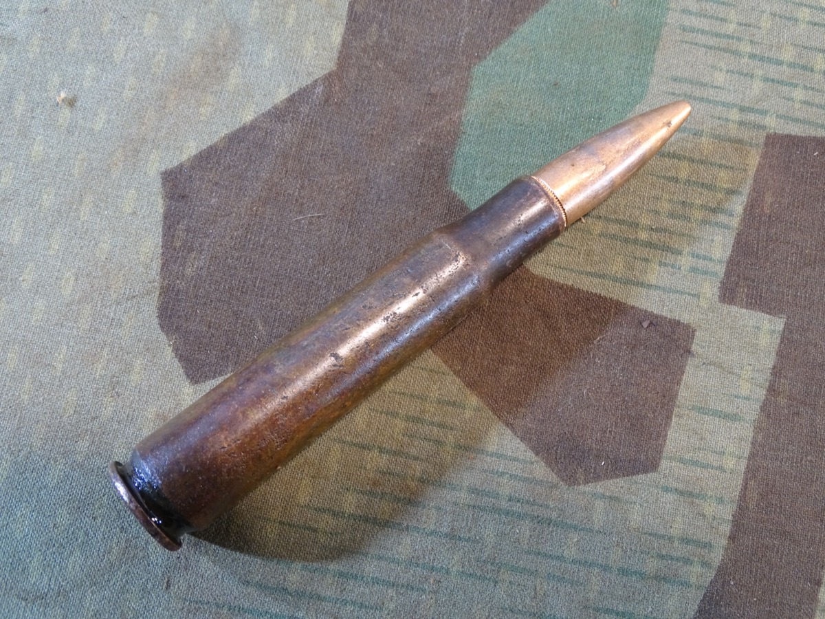 Alliierte Flugzeug Deko Bordwaffen Munition,  schweres 13,2mm MG,  SL 1942 ( St. Louis Ordnance Plant)