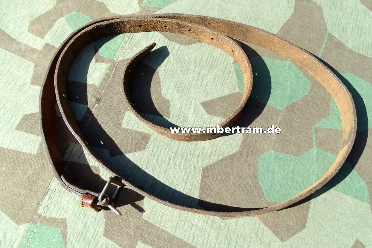 Dicker Packriemen ca. 2,5 cmx1,84m, "Gustav Reinhard Berlin 1916"