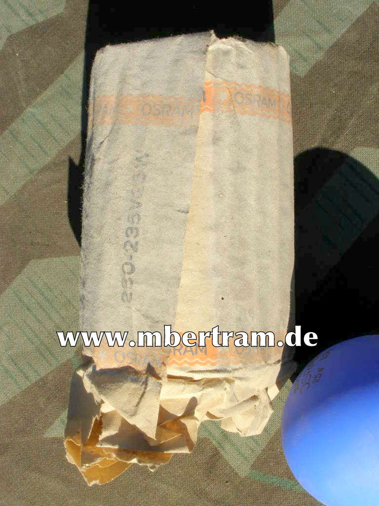 Osram Luftschutz Lampe, 220-230 V, 25 W um 1944/45