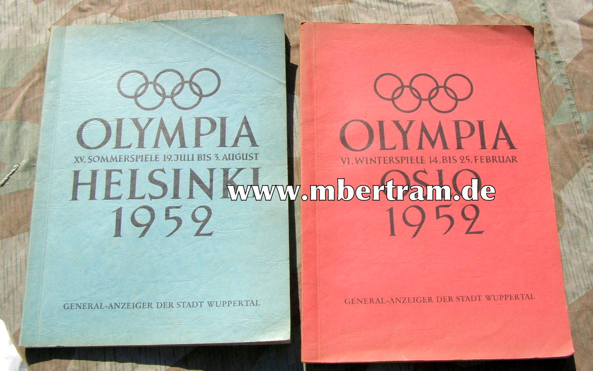 Olympiade Helsinki 1952, XV. Sommerspiele/VI. Winterspiele