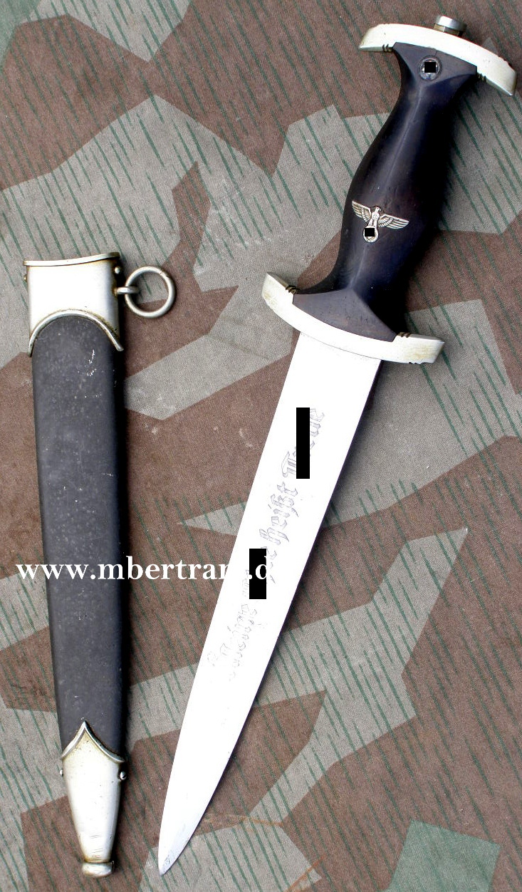 SS Dienstdolch M 1933 "Böcker Solingen" Nickelbeschläge