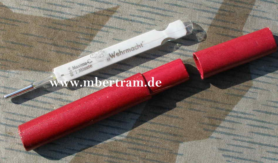 9107-1 Fieberthermometer mit Hülle " Wehrmacht"