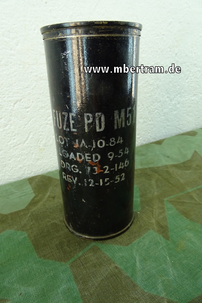 1x Zünderdose amerikanisch für fuze pd m 5 1 a5, schöner Zustand