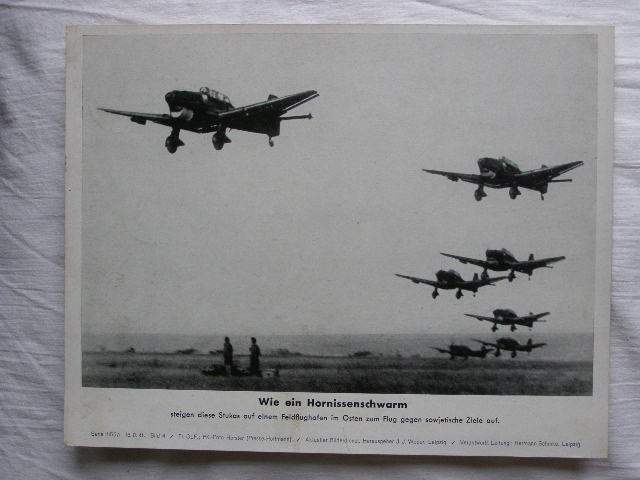 aufsteigendes Stukageschwader Feldflughafen im Osten 1941