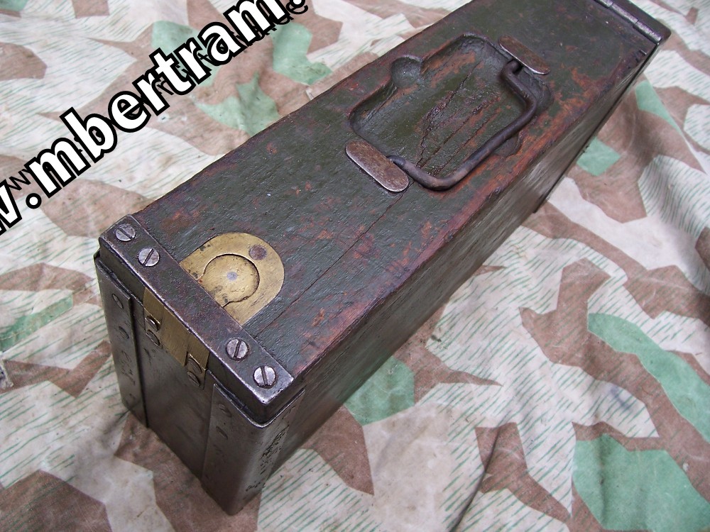 MG 08 Werkzeugkasten I.Weltkrieg mit Einteilern