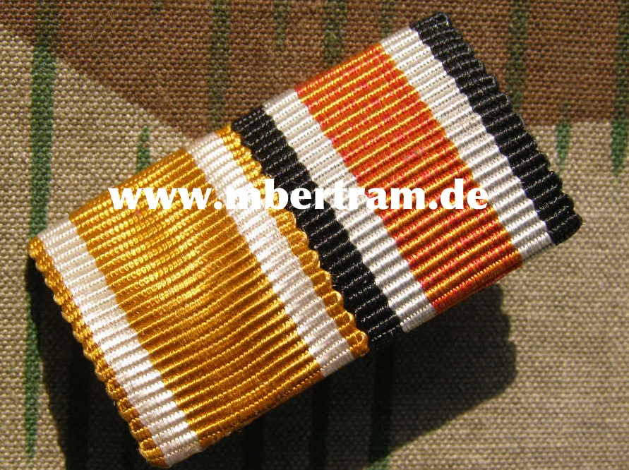 2er Bandspange: EK 2. Kl. und Schutzw. Ehrenz.