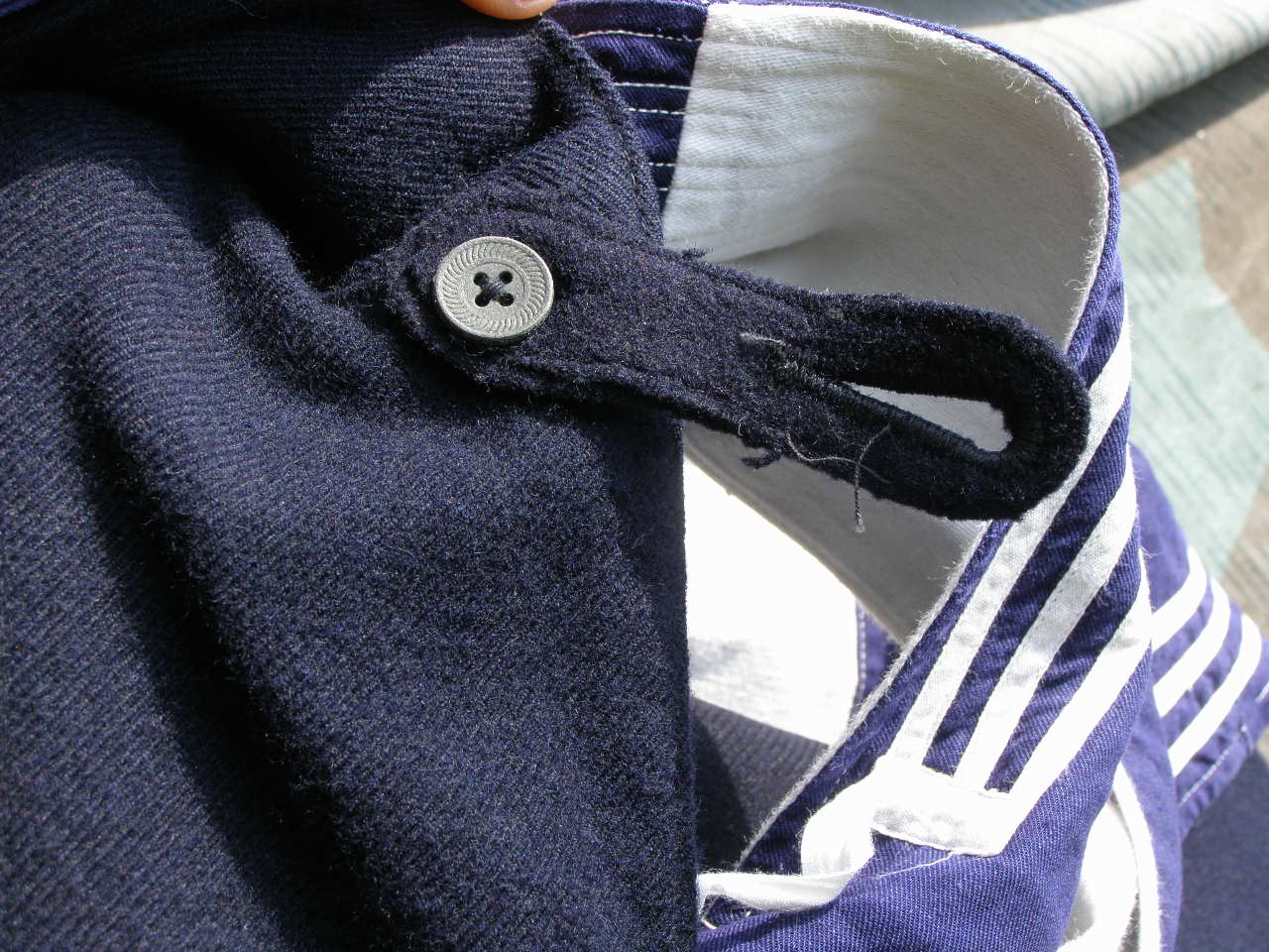 10045-11 Marine HJ Marinebluse, Kieler Kragen, Knoten, Schlaghose.