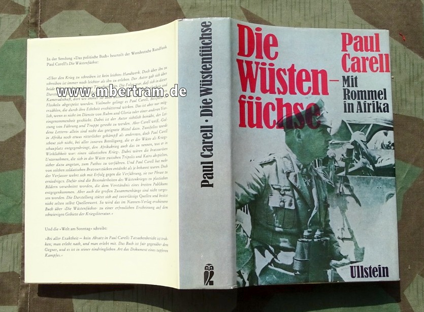 Carell, Paul: Die Wüsten Füchse, Mit Rommel in Afrika 1973, 423 S.