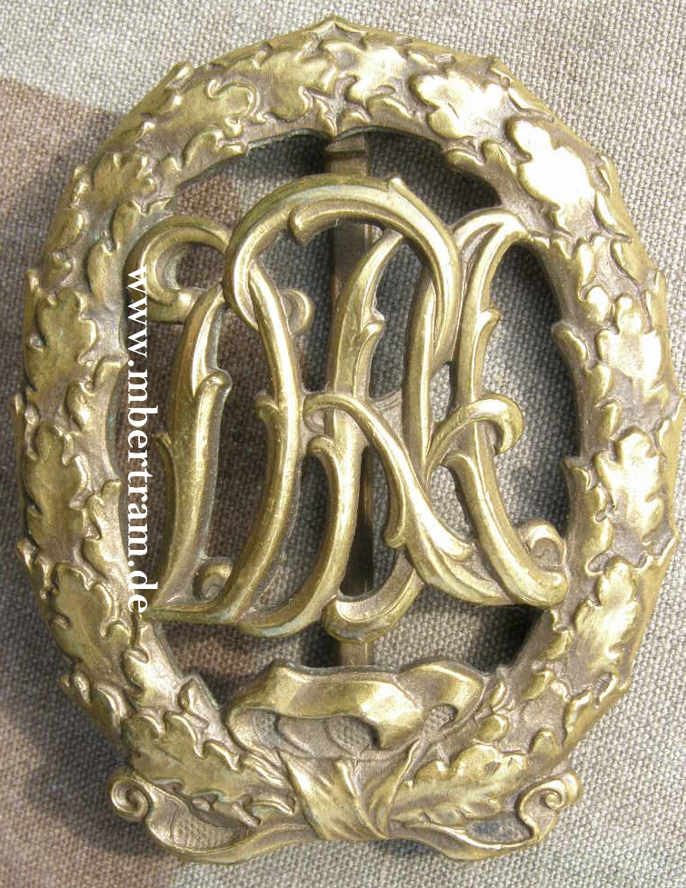 Deutsches Turn- und Sportabzeichen bis 1934, Bronze