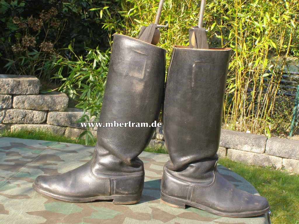 Waffen SS / Polizei Offiziersstiefel, große Größe ca. 43/44