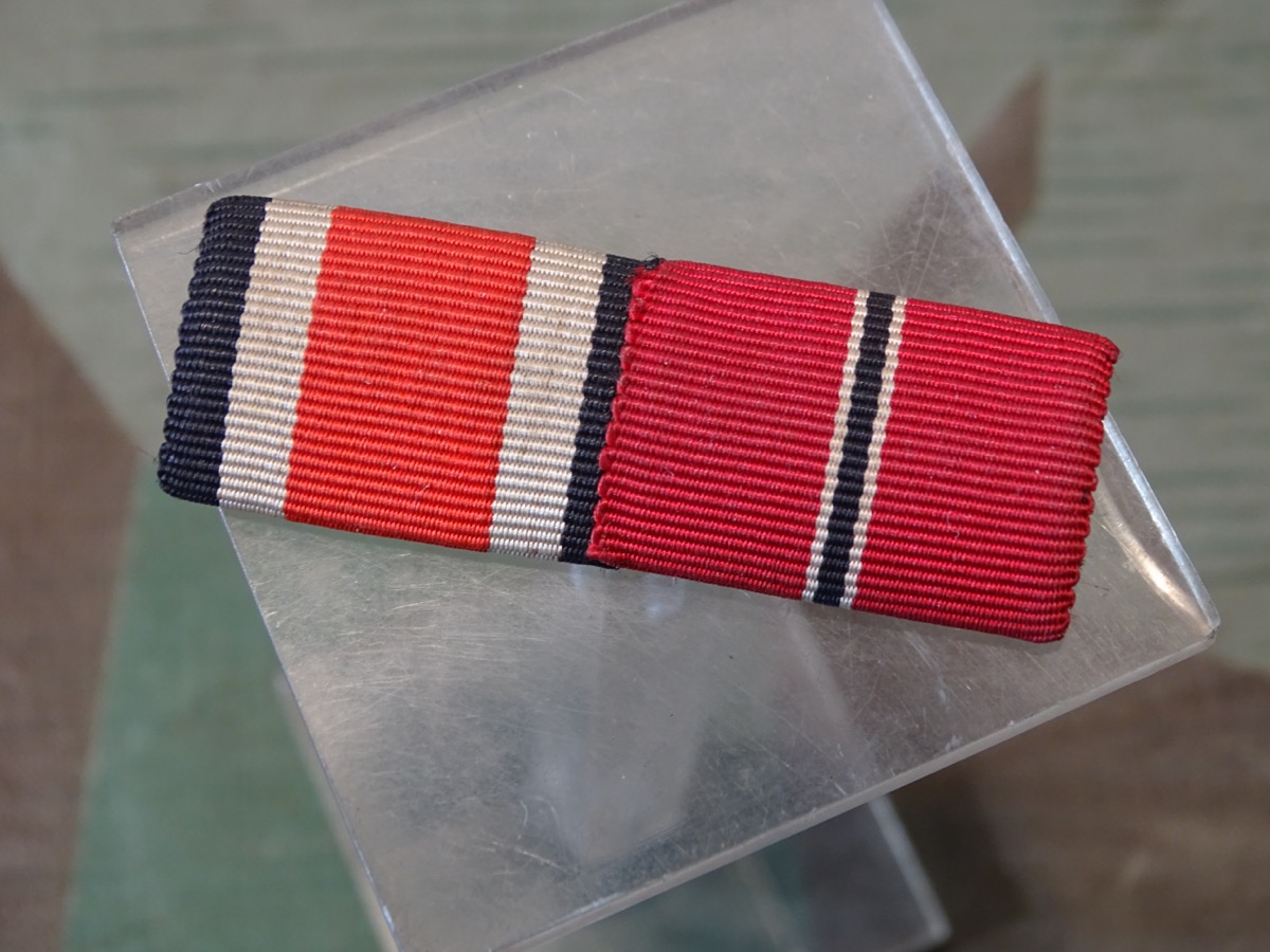 2er Bandspange, EK 2 1939 und Ostmedaille