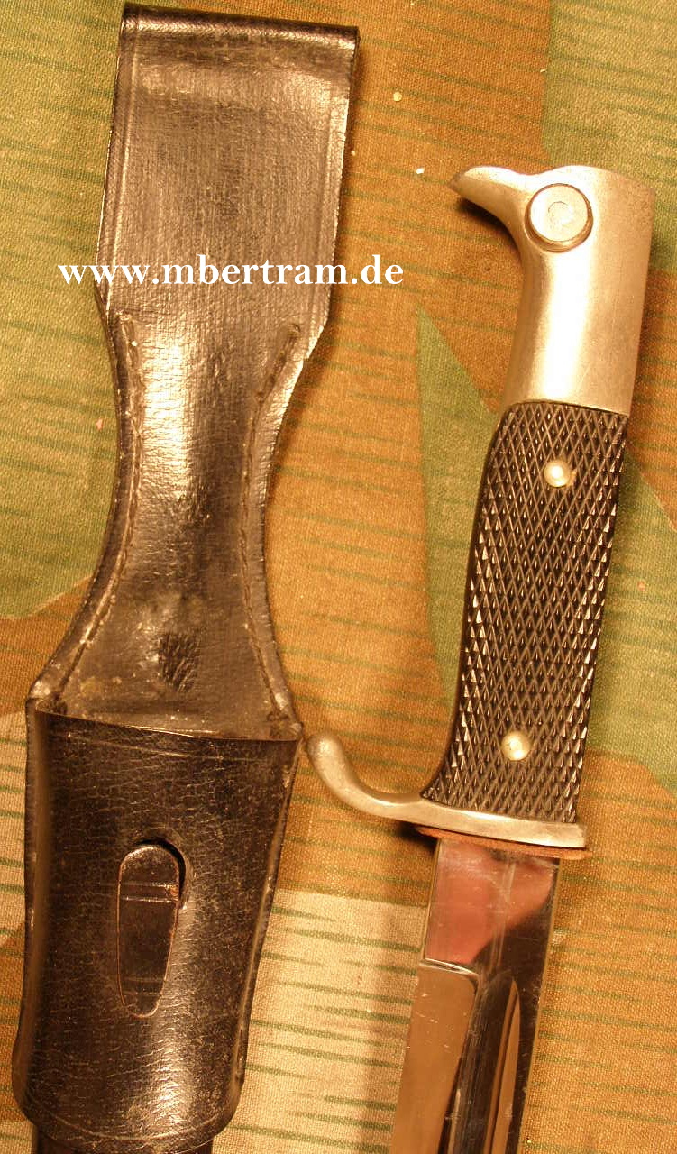 WH Extra Seitengewehr Typ KS 98, A. Wingen, Koppelschuh