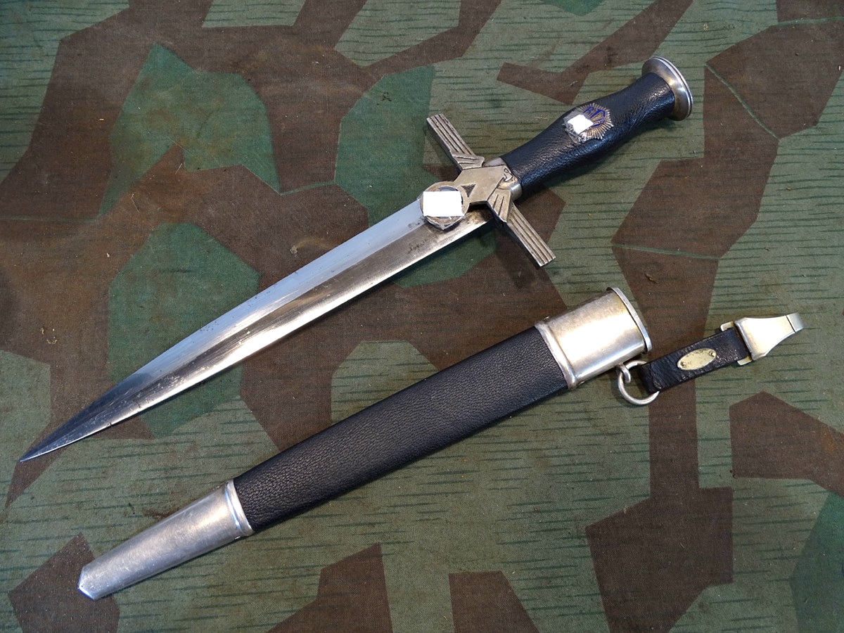 REICHSLUFTSCHUTZBUND DOLCH M36 FÜR FÜHRER MIT LEDERHÄNGER ACS REICHSLUFTSCHUTZBUND DOLCH M36 FÜR FÜHRER MIT LEDERHÄNGER ACS