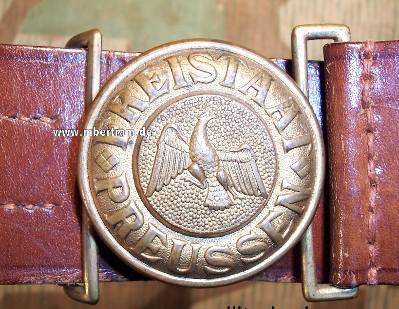 Preussen Feldbinde Modell 1932 für Offiziere der Landjäger, ( Polizei ) SELTEN