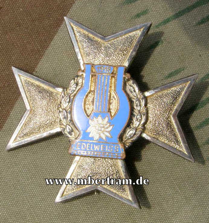Sängervereins Mitgliedsabzeichen "Edelweiß 1918" 935er!