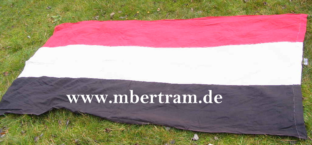 Nationalfahne Deutsches Reich sch/w/r, 1918, 2,15mx1,15m