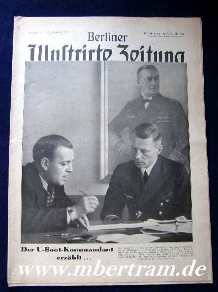 Berliner Illustrierte Zeitung, 48 Jahrgang, Nr.41, 12.Okt.1939, Interview mit U-Boot Kommandant von 