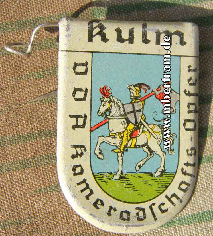 WHW Mai 1938 " Kulm" Blech.