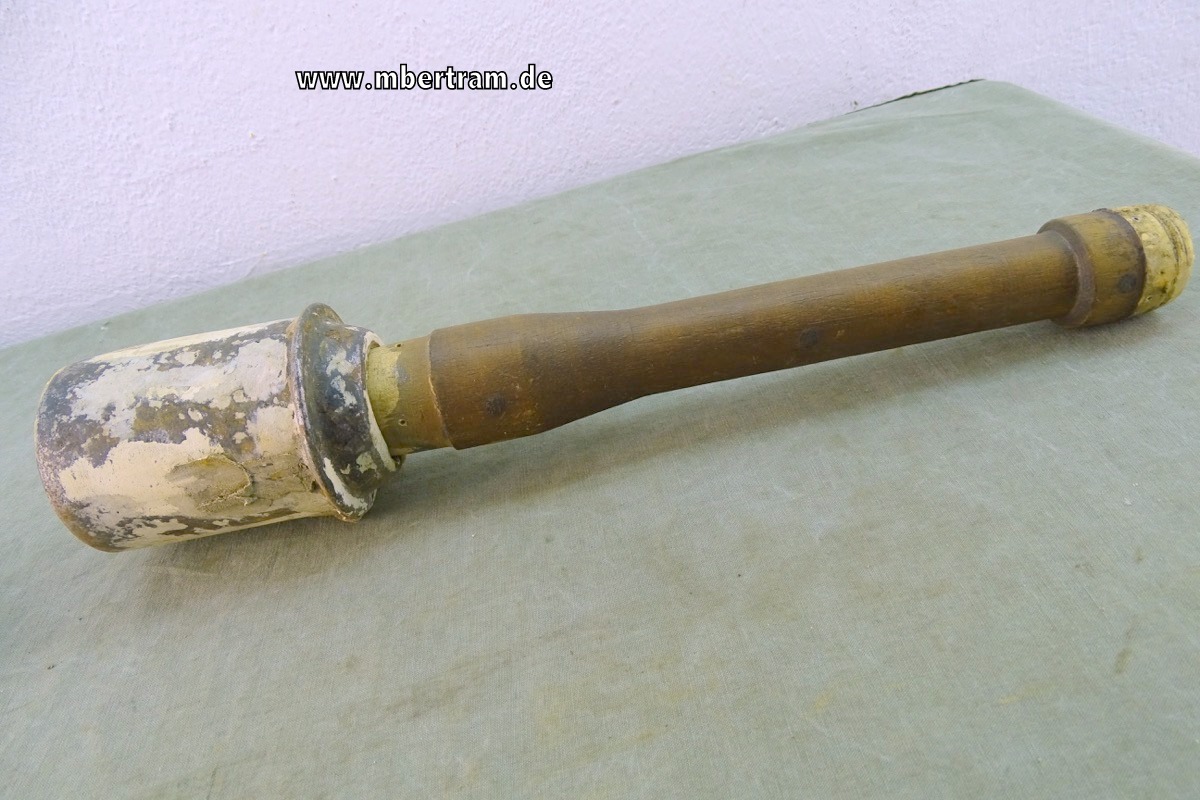 Wehrmacht / Waffen SS:  Bastlerstück Stielhandgranate M 43 Topf mit Reprostiel