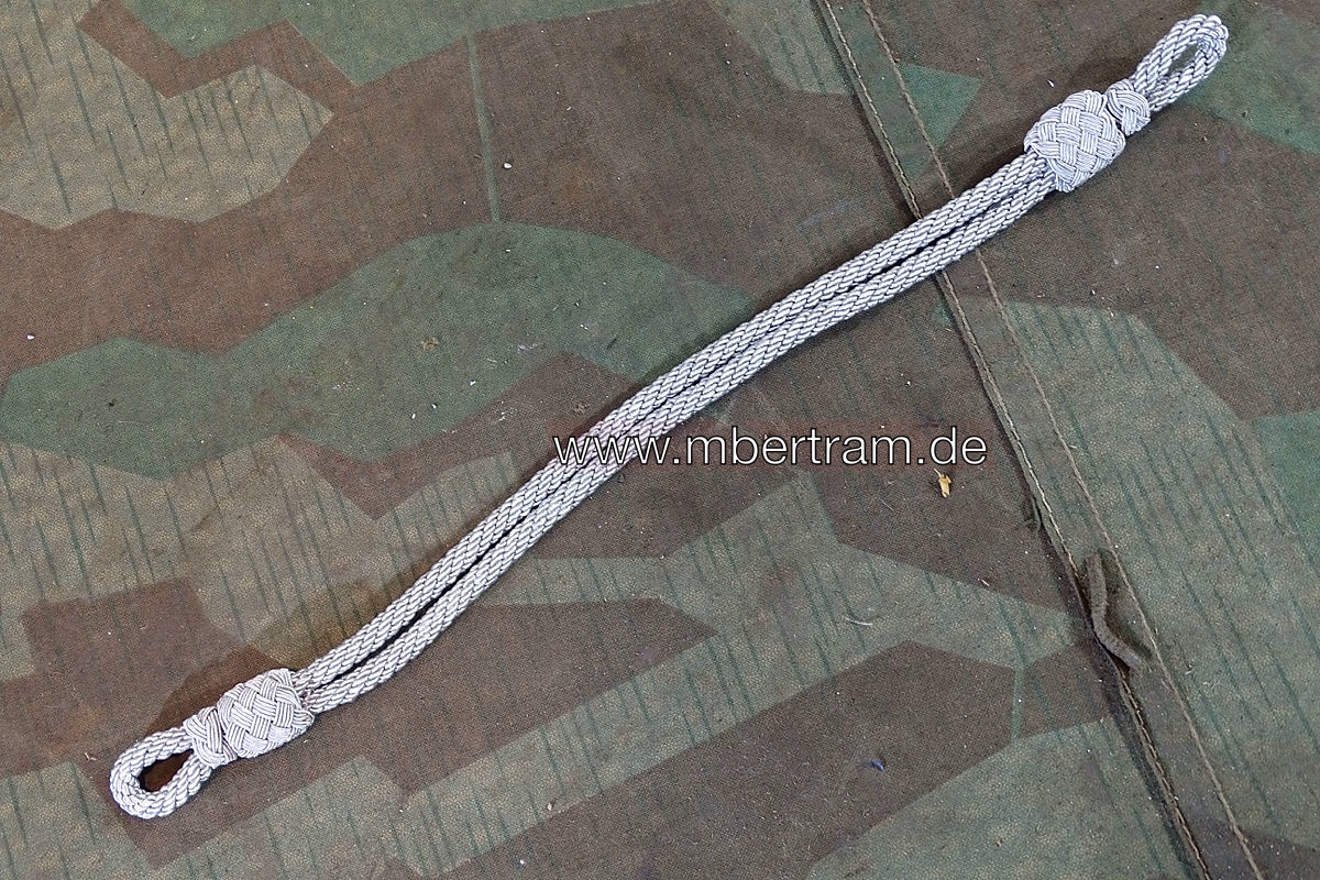 Mützenkordel für Wehrmachts oder Waffen SS Offiziers Schirmmützen ca. 31cm