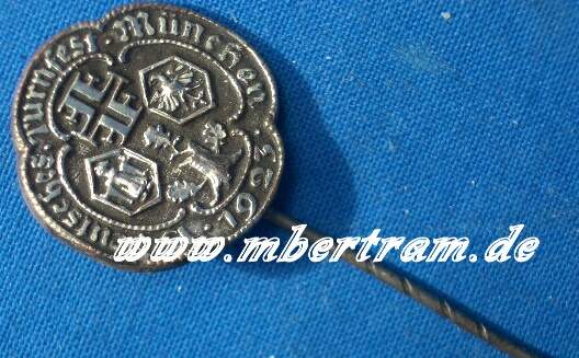 Abzeichen " Deutsches Turnerfest München 1923 an Nadel"