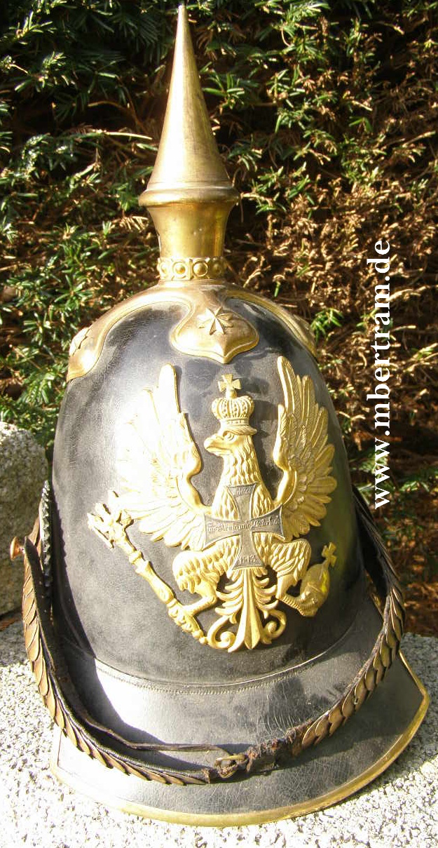 Preußen Pickelhaube Modell 1843, Offizier der Landwehr-Infanterie