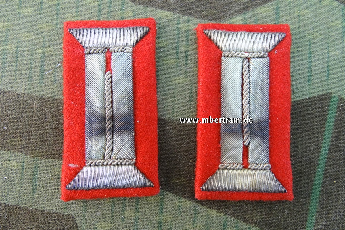 Wehrmacht Heer 2 Parade Ärmelpatten für Waffenrock Artillerie Offizier