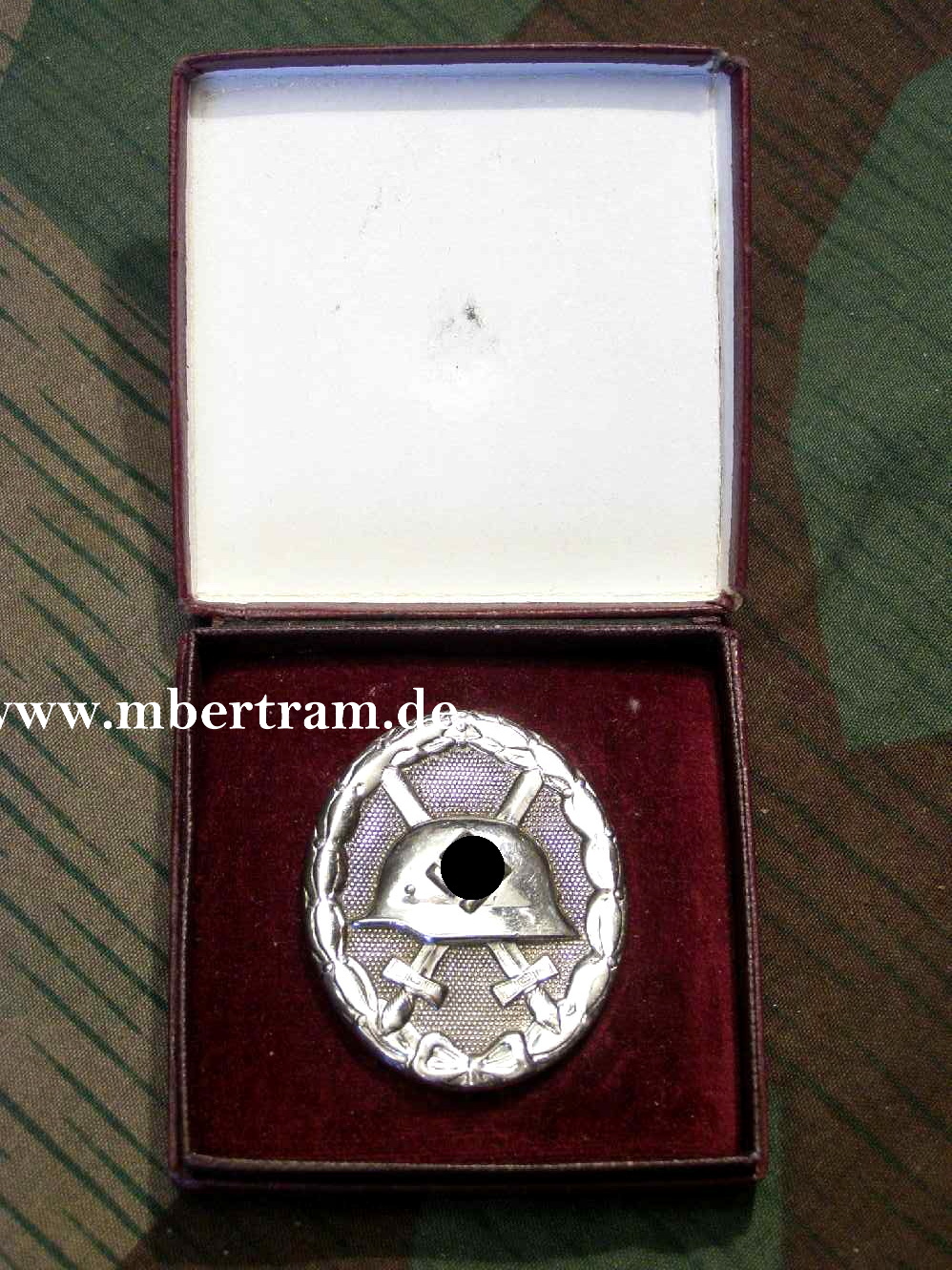 Verwundeten Abzeichen in Silber, Buntmetall, Hst: 30, Etui