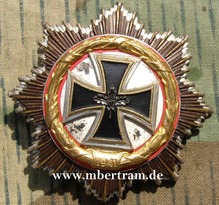 Deutsches Kreuz in Gold , tragbare 1957er Ausführung